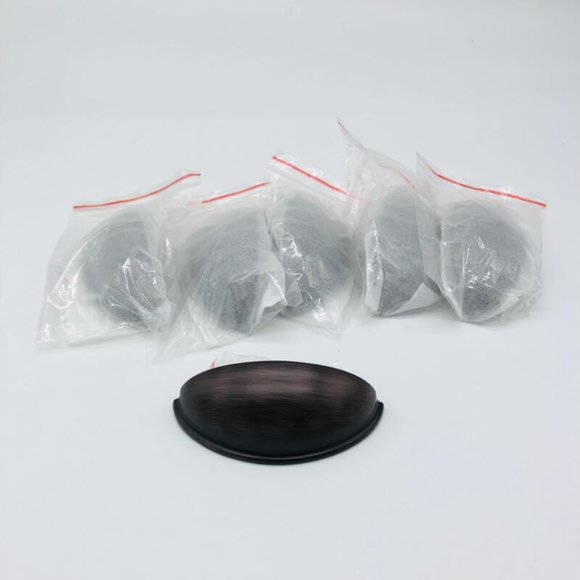 Lot of 6 Cup Pulls 3" on Center Oil Rubbed Bronze Cabinet Pulls New - Picture 5 of 5